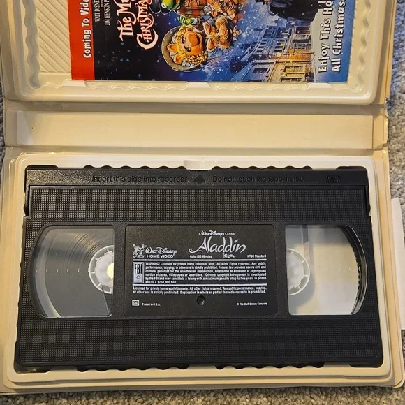 Walt Disnev's Aladdin VHS Tape RARE Black Diamond Classic #1662 - Picture 6 of 12